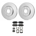 Set of 2 Bosch QuietCast Rear Rotors & TRW Pro Ceramic Pads for Accent Rio