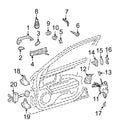 Genuine Front Passenger Right Exterior Door Handle 21176012709650 for Mercedes