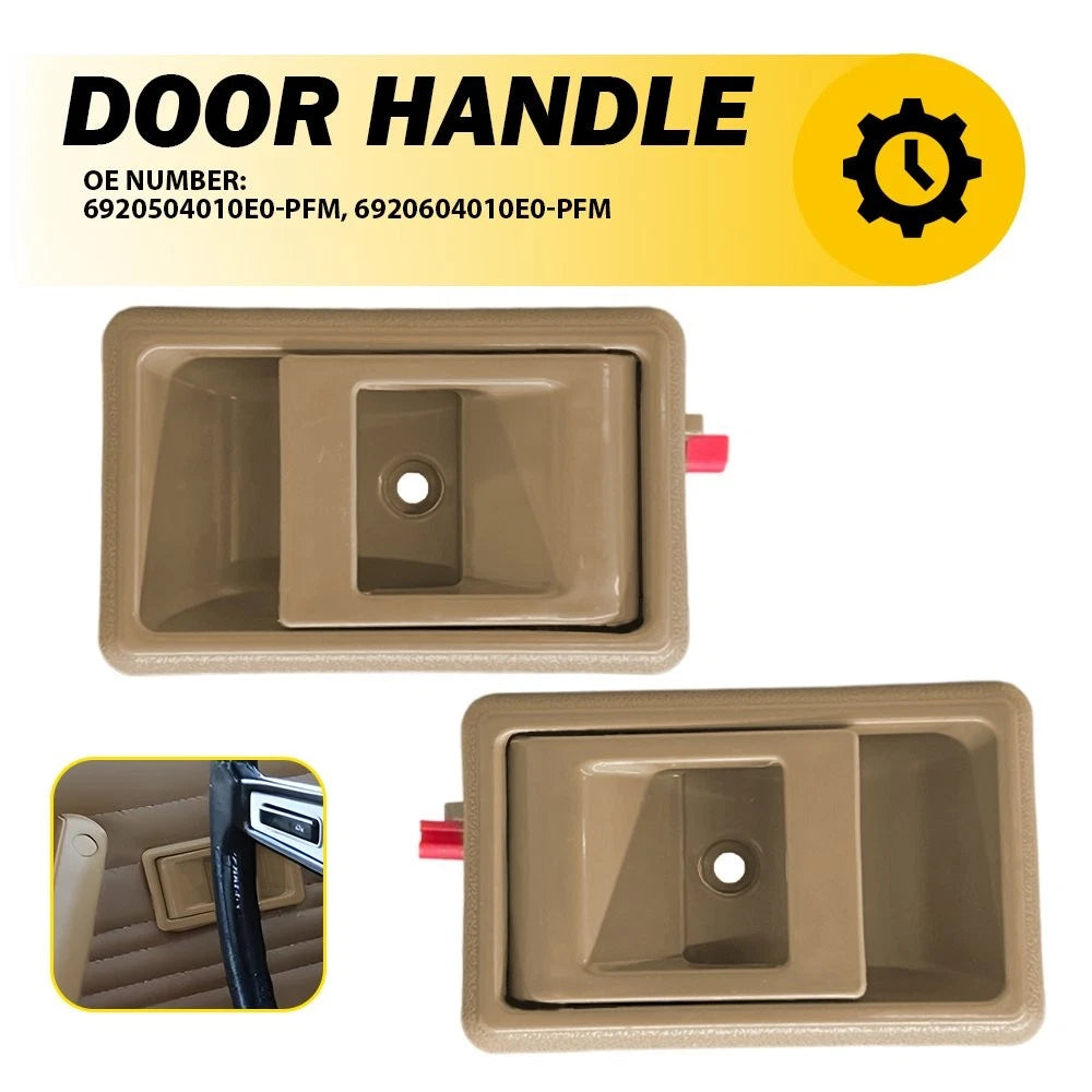 Pair Beige Interior Door Handles for Toyota Pickup 4Runner Tacoma Corolla Prizm (1995–2002)