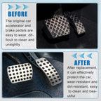 4X Accelerator & Brake Pedal Covers for Mercedes-Benz CLA180 (2015)
