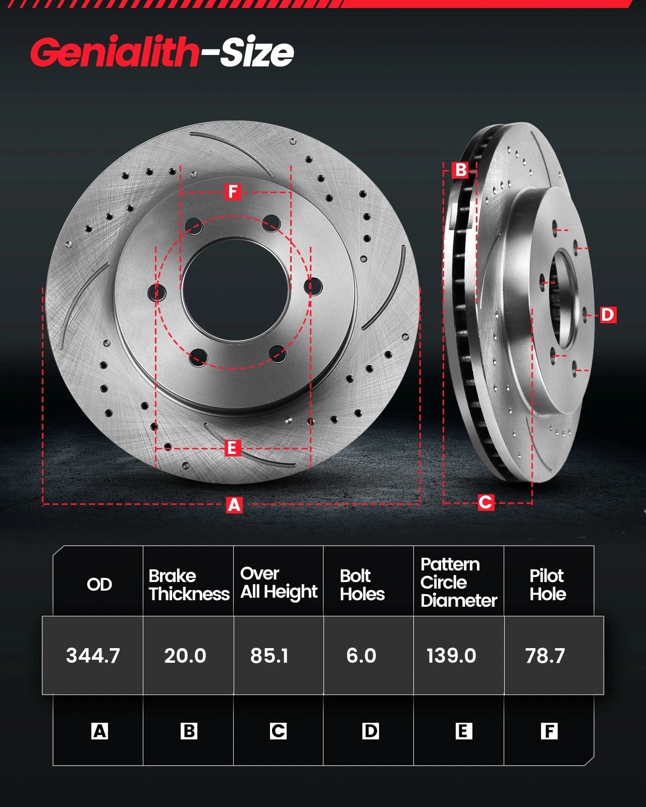 Rear Drilled Rotors & Ceramic Brake Pads for GMC Sierra Yukon XL 1500 (2007–2014)