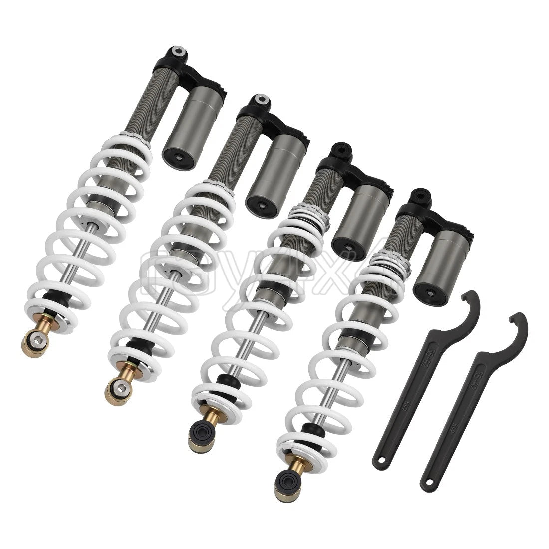 Set of 2 Front & Rear Air Shock Absorbers for Polaris RZR S 800 EFI (2009–2012)