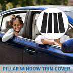 Set of 4 Door Pillar Window Trim for Toyota Tundra (2022–2023) Black