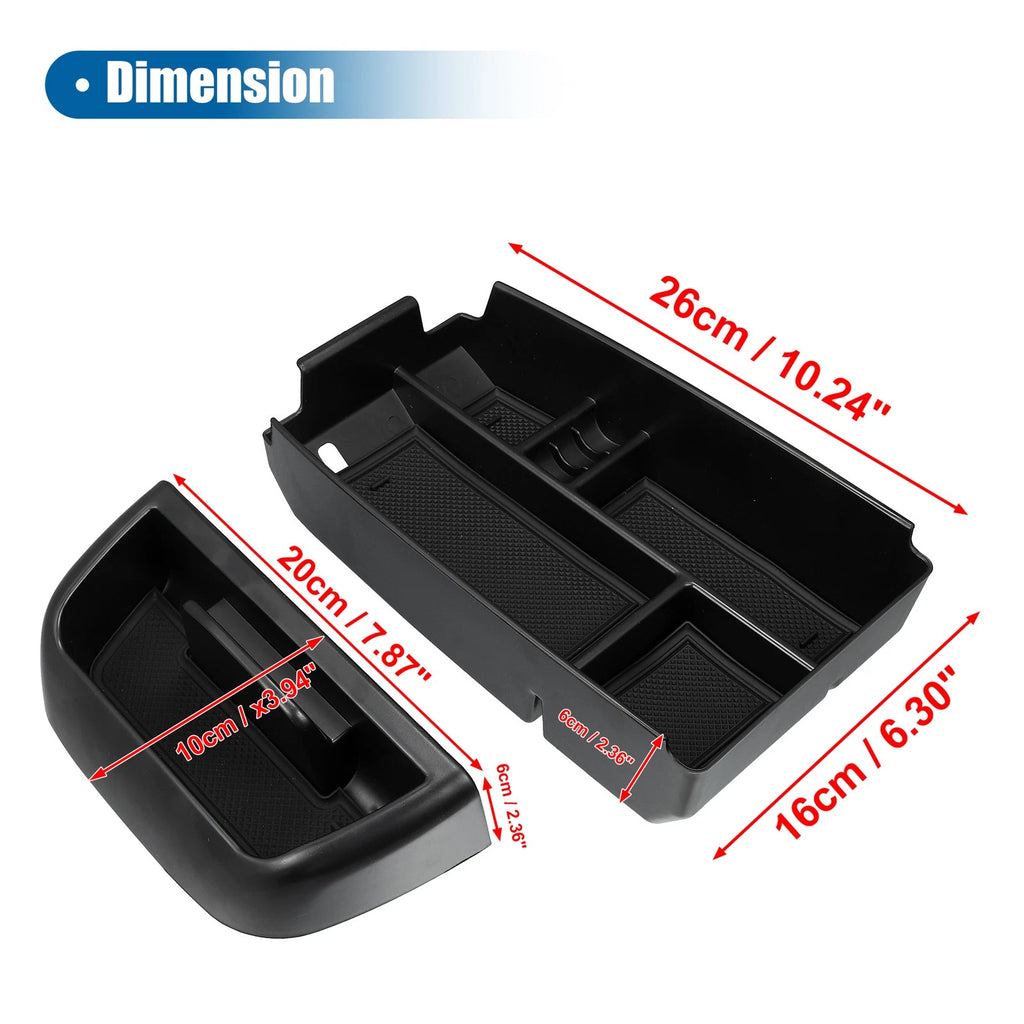 2X Dashboard Organizer Insert Tray for Ford Bronco Sport (2021–2023)