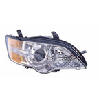 Head Light Assembly Passenger Side Replacement Chrome for 2006-2007 Subaru Legacy
