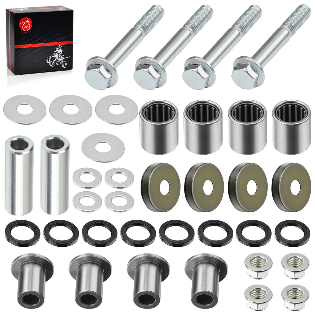 Upper Lower Front A-Arm Bushing Kit & Bolt for Suzuki Quadsport LTZ400 (2003–2014)