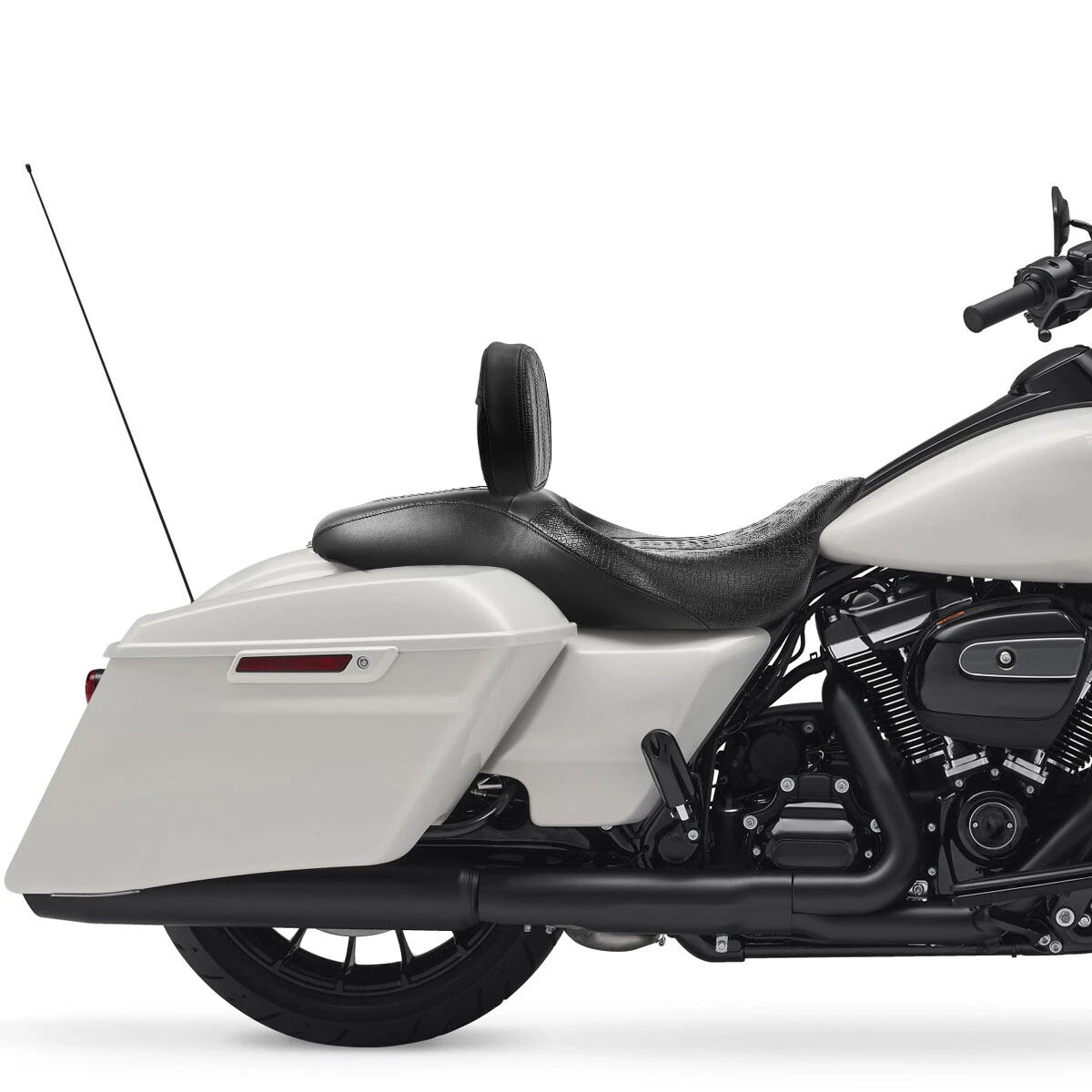 Black Driver Passenger Seat & Backrest for Harley Street Glide (2009–2023)