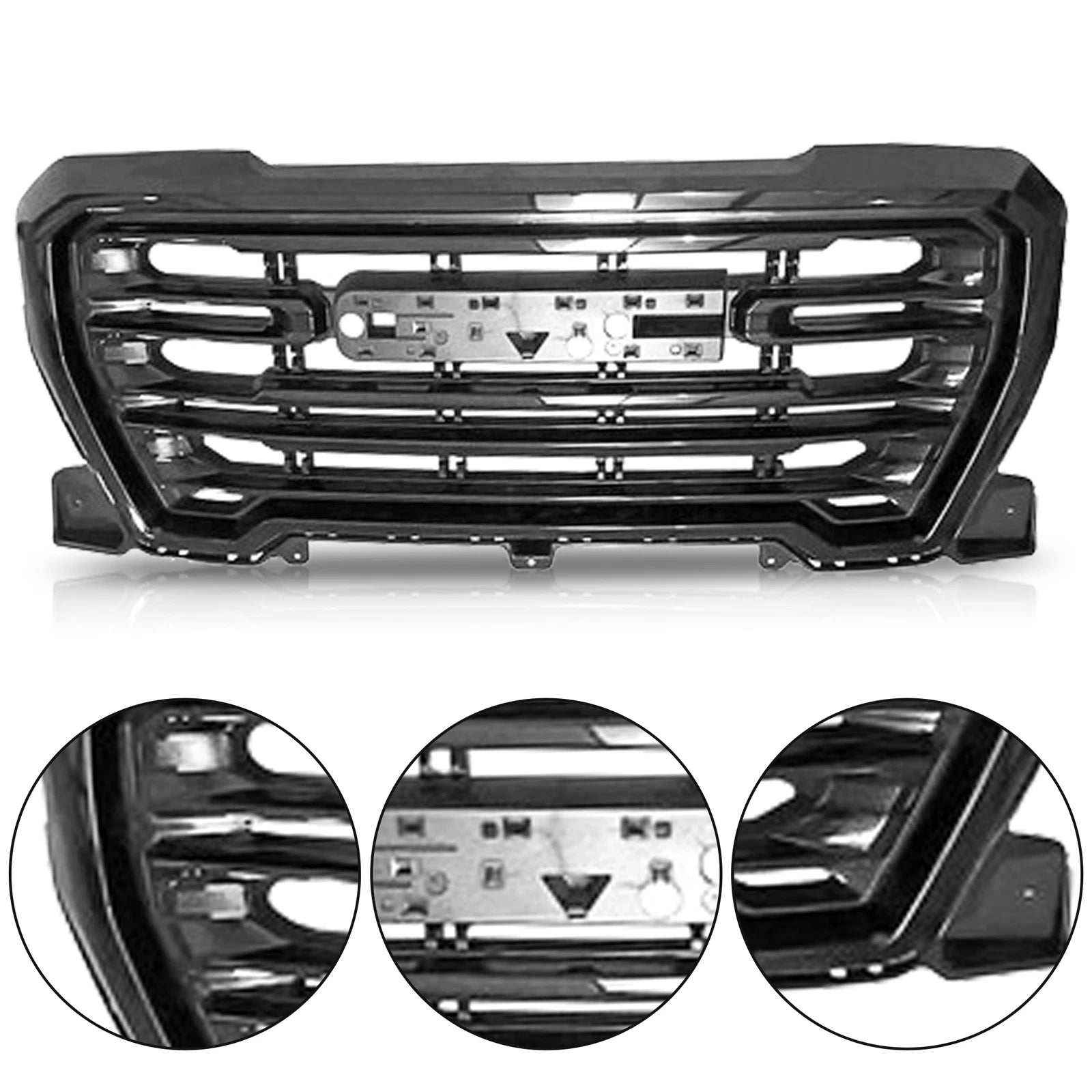 Gloss Black Grille for GMC Sierra 1500 (2019-2021)