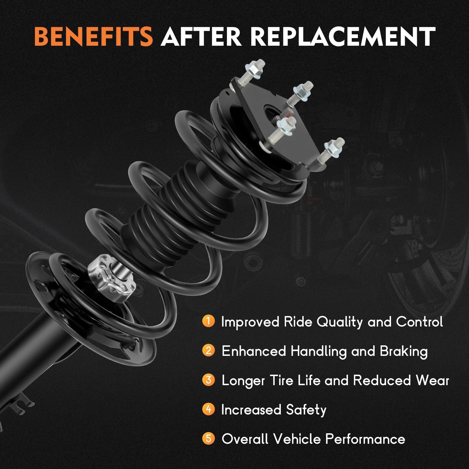 Complete Struts and Coil Springs for Chevrolet Cruze (2011–2015)