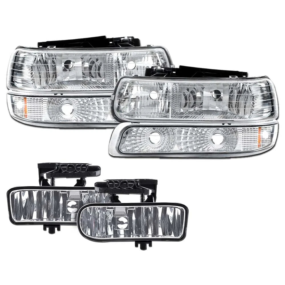 Headlight and Fog Light Set for Silverado Suburban Tahoe (1999–2006)