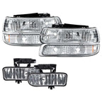 Headlight and Fog Light Set for Silverado Suburban Tahoe (1999–2006)