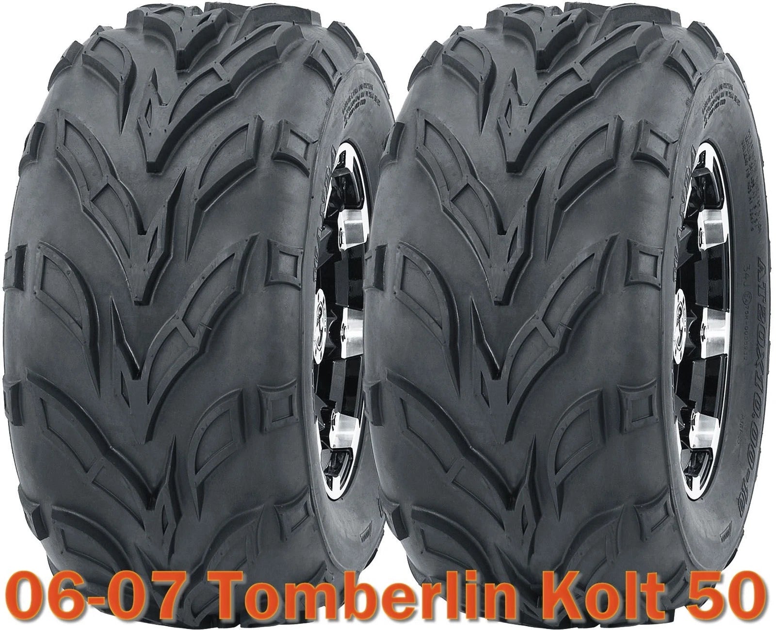 Set of 2 WANDA 16x8-7 ATV Tires for Tomberlin Kolt 50 (2006–2007)