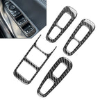Set of 4 Window Lift Switch Button Panel Cover Trim for Kia Stinger (2018–2023)