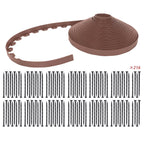 Garden Edge Lawn Grass Stone Isolation Strip for Landscape Design (2" High)