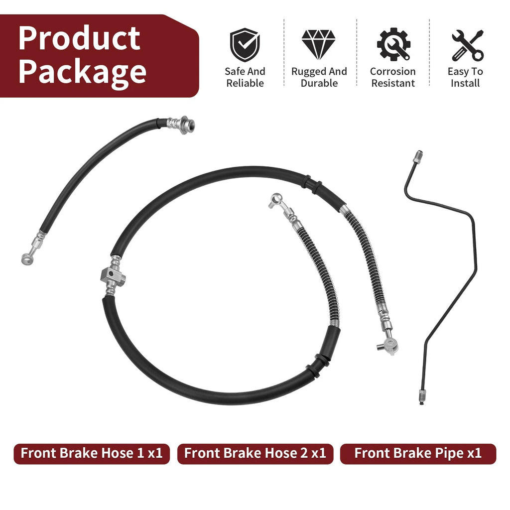 Front Brake Hose Lines for Yamaha Raptor 700 (2006–2024) 5TG-25873-21-00