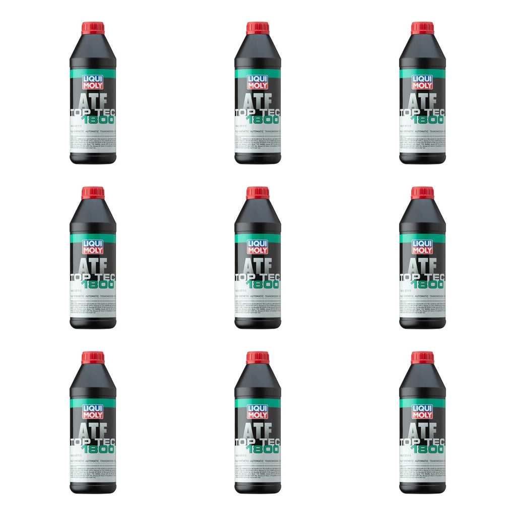 Set of 9 Liqui Moly Top Tec ATF 1800 Automatic Transmission Fluid (1L each)