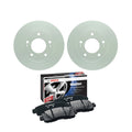 Set of 2 Bosch Rear Solid Rotors & Ceramic Brake Pads for Hyundai Kia (L4)