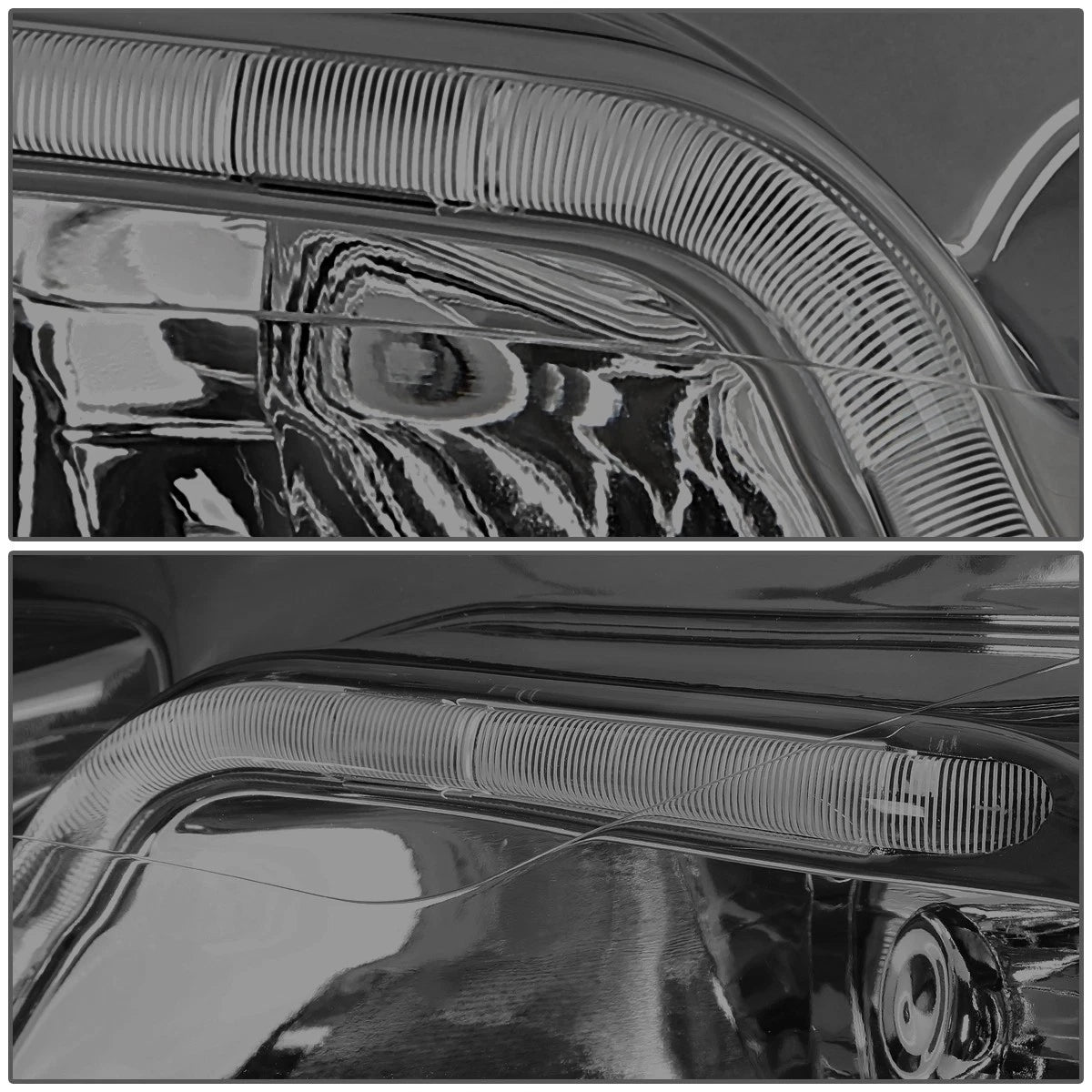 LED DRL Smoked Amber Headlight/Lamp Pair for Chevy Impala (2006–2016)