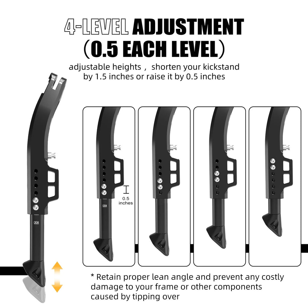 Kickstand Foot Side Support for KTM 690 SMC (2008–2024) - 4-Level Adjustment