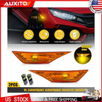 Orange Front Fender Side Marker Light Lens RH LH for Honda Civic (2016–2018)
