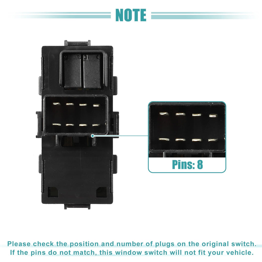 2pcs Power Window Switch for Cadillac Escalade, Chevrolet HHR (No. 22895545)