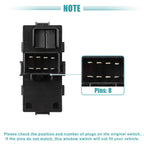 2pcs Power Window Switch for Cadillac Escalade, Chevrolet HHR (No. 22895545)