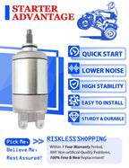 Starter Motor for Honda FourTrax 300 TRX300 (1988–2000) with Relay & Key Switch