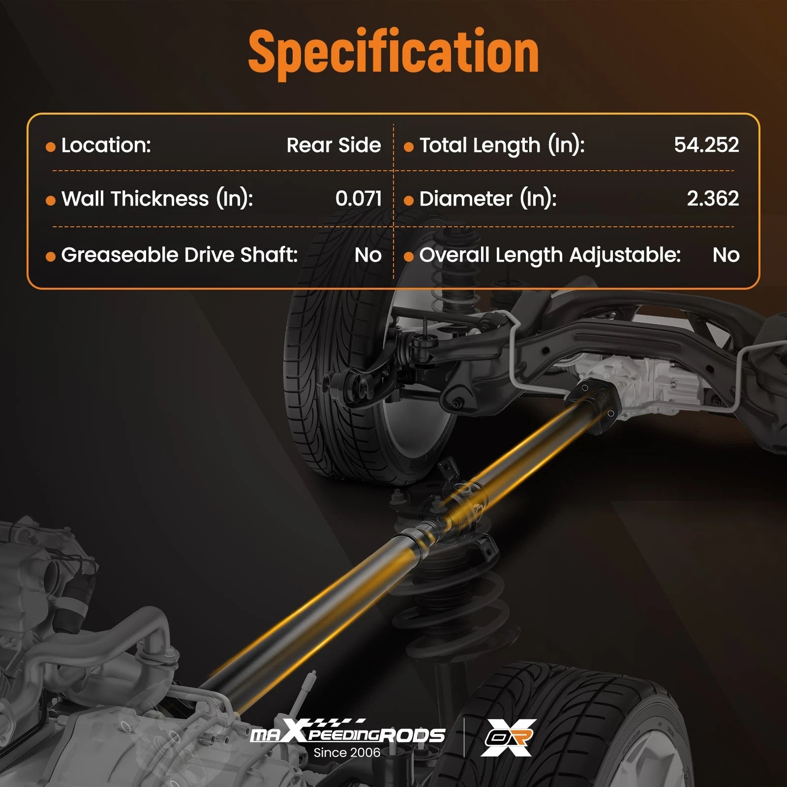 Drive Shaft Assembly for Cadillac ATS RWD (2013–2019)