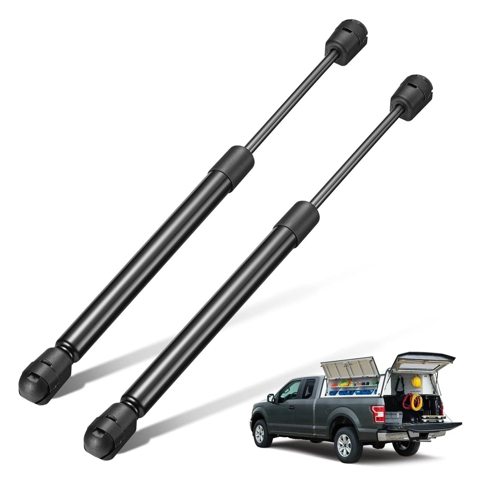 Set of 2 Gas Struts C16-02716 for Leer Camper Shell Snugtop (12")