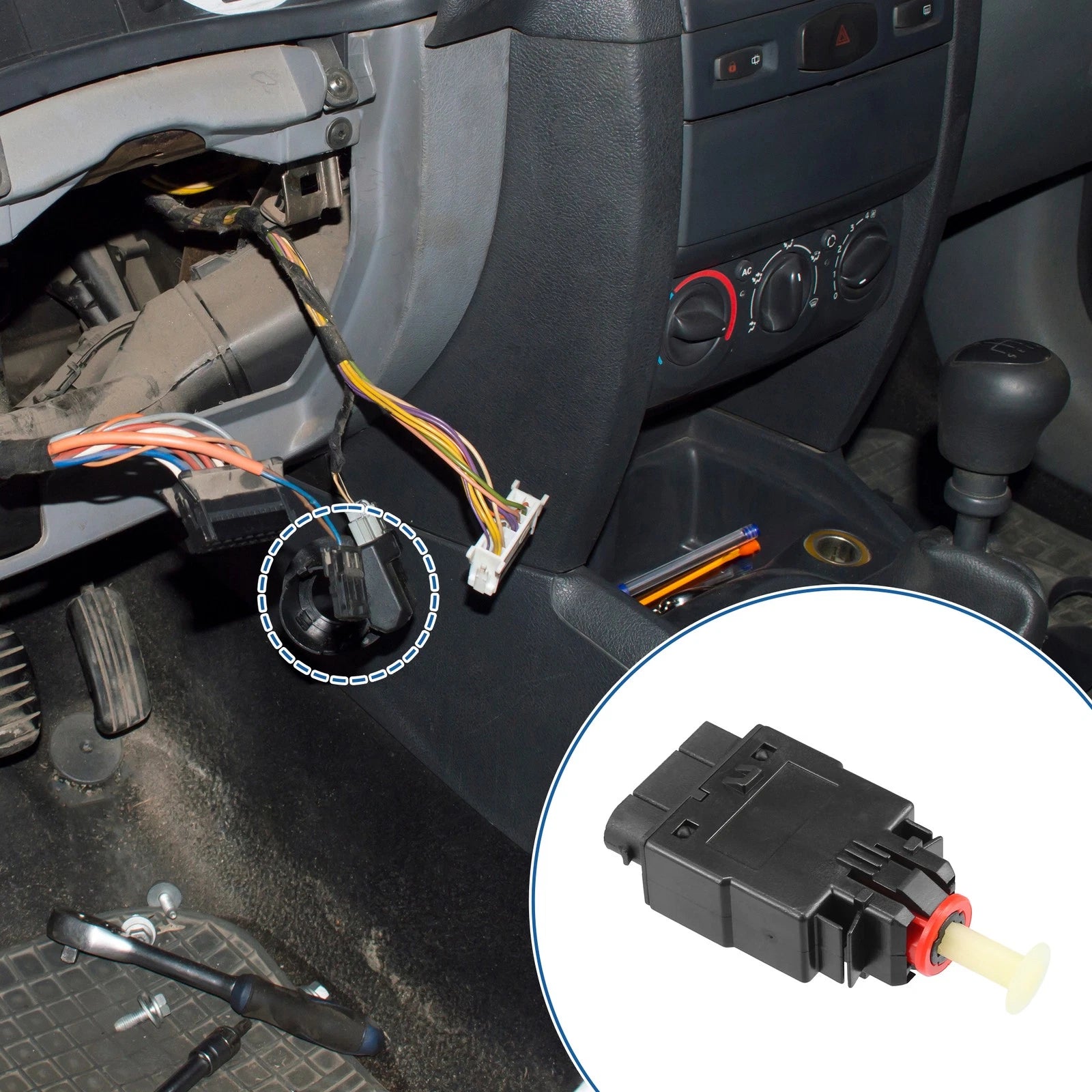 Set of 1 Stop Lamp Switch for BMW 525i (1989–1995) No. 61318360417