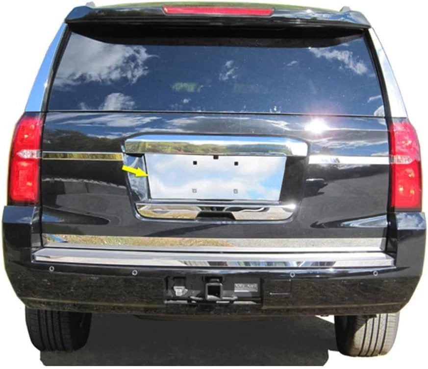 1pc. Luxury FX Stainless Steel License Plate Bezel for 2015-2020 Chevy Suburban