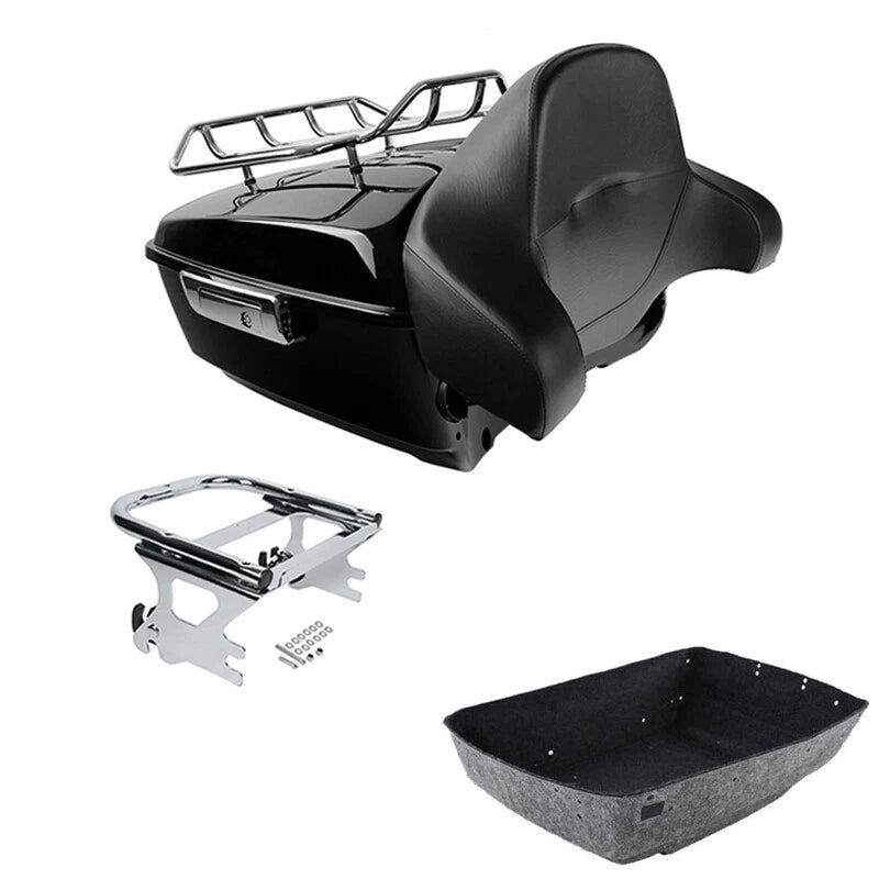Trunk Backrest Rail Mounting Rack for Harley Touring (1997–2008)