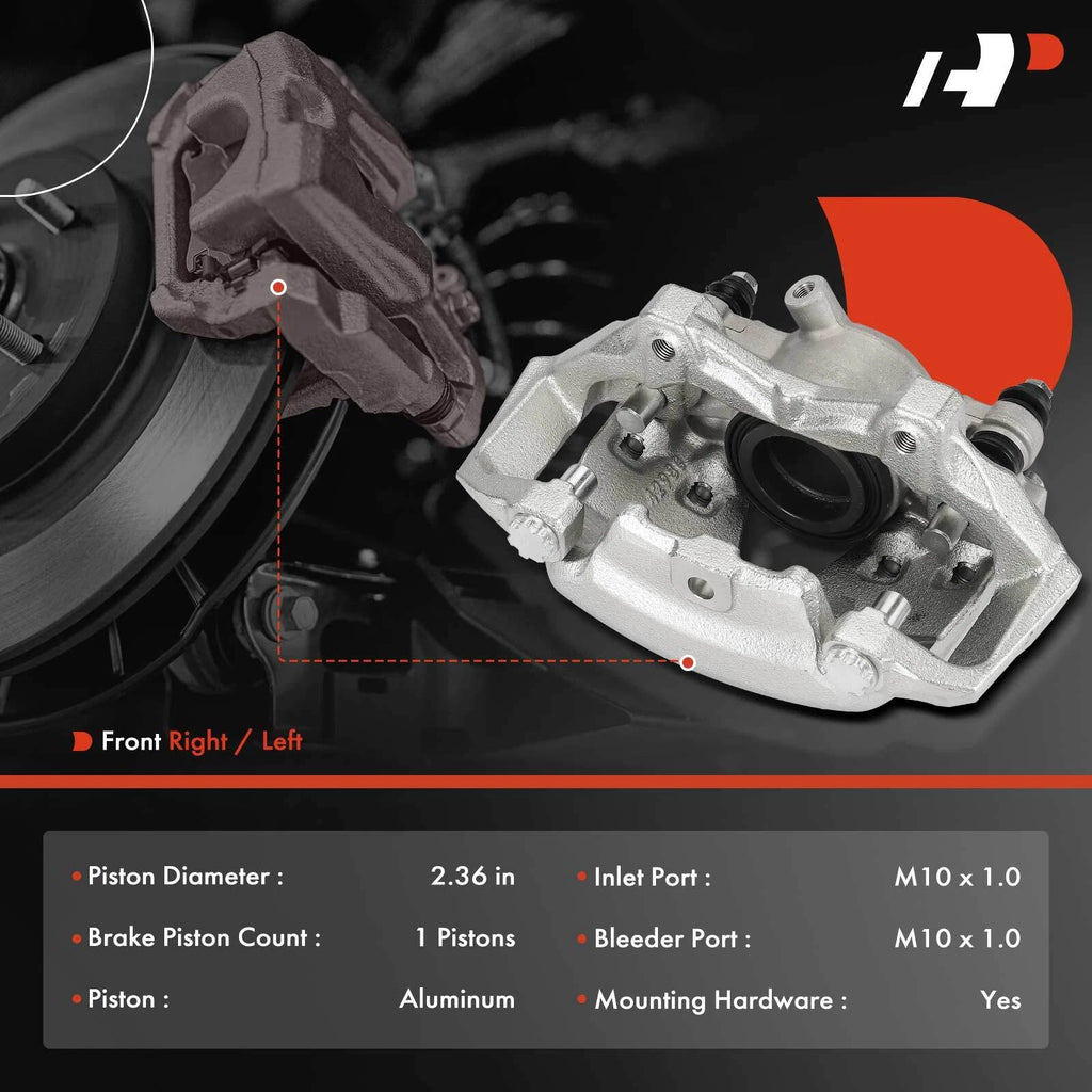 Front Right Brake Caliper with Bracket for Mercedes-Benz C350 E350 E400 (2007-2016)