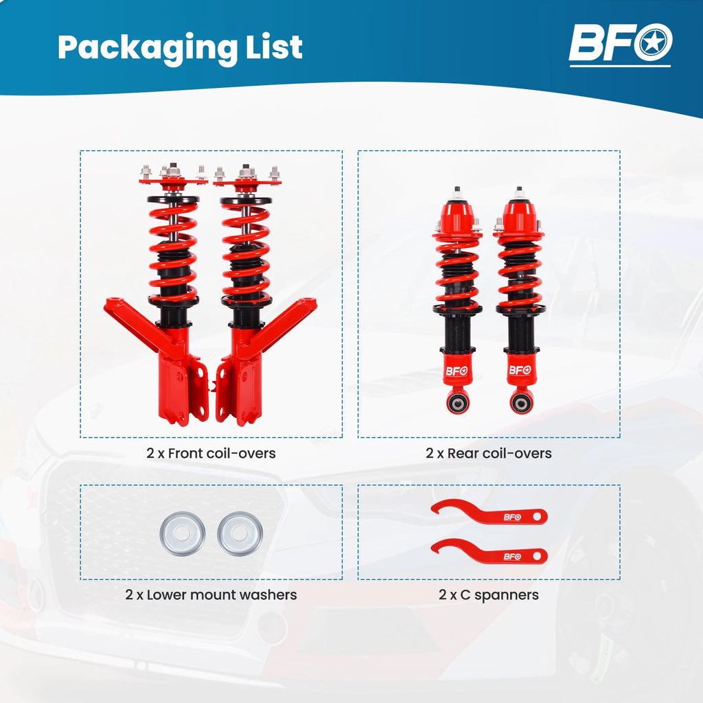 Coilovers Suspension for Honda Civic/Si (2001–2005)