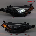 Set of 2 LED Headlight Assemblies for Toyota Corolla LE CE (2017–2019)