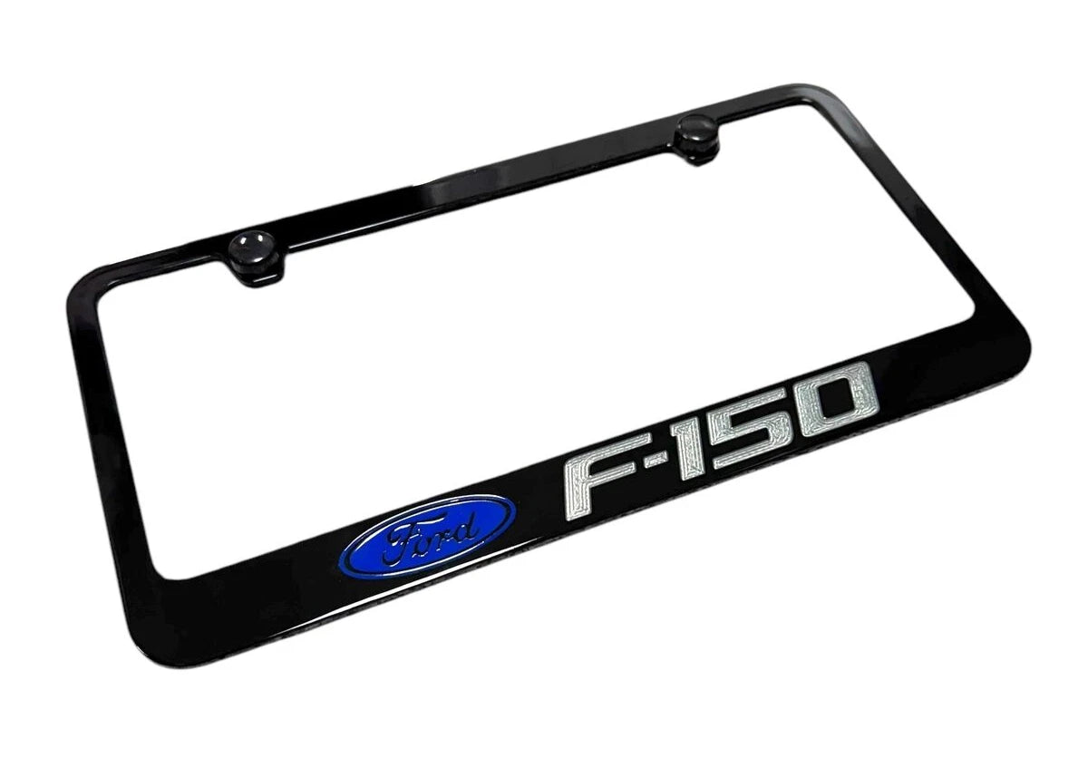 Logo Engraved Metal License Plate Frame for Ford F-150 (2009–2020)