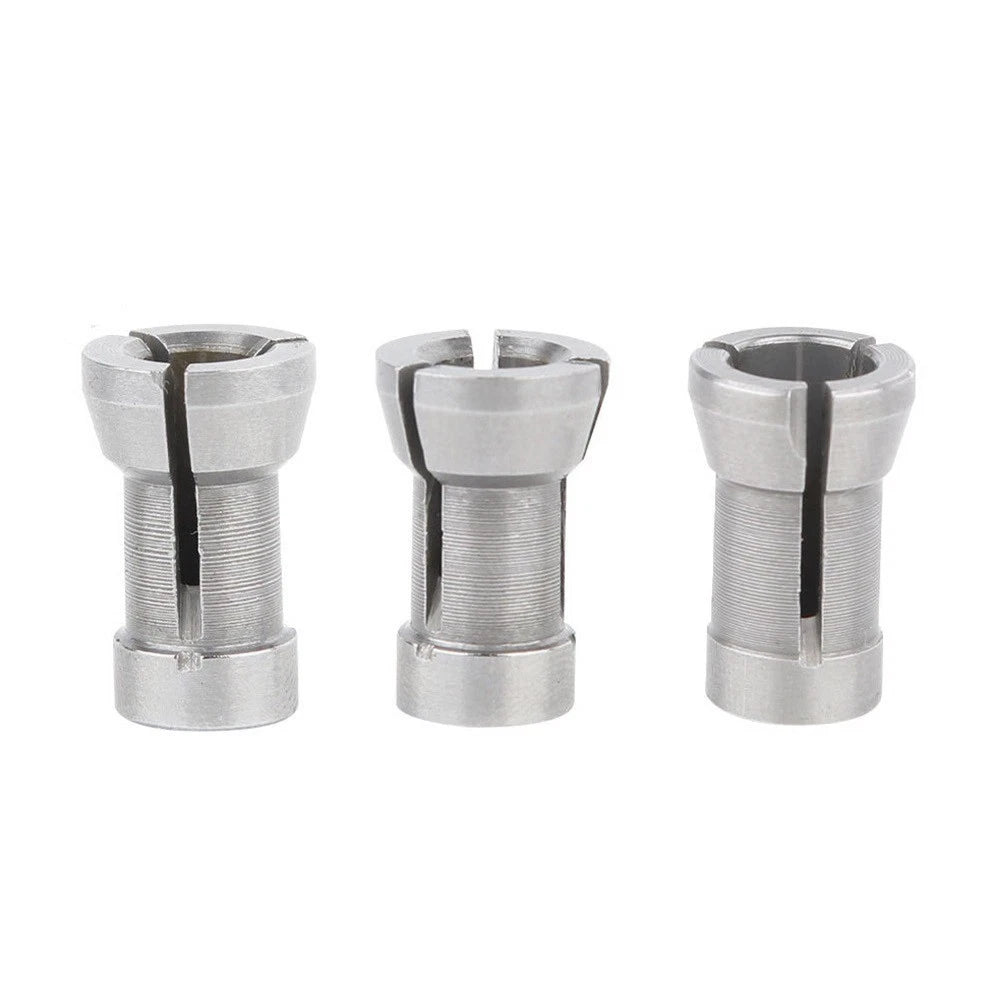 3pcs Router Bit Collet Chuck for Molding Machine (6, 6, 35, 8mm)