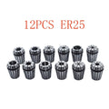 12Pc ER25 Spring Collet Set for CNC Milling Lathe Engraving Machine