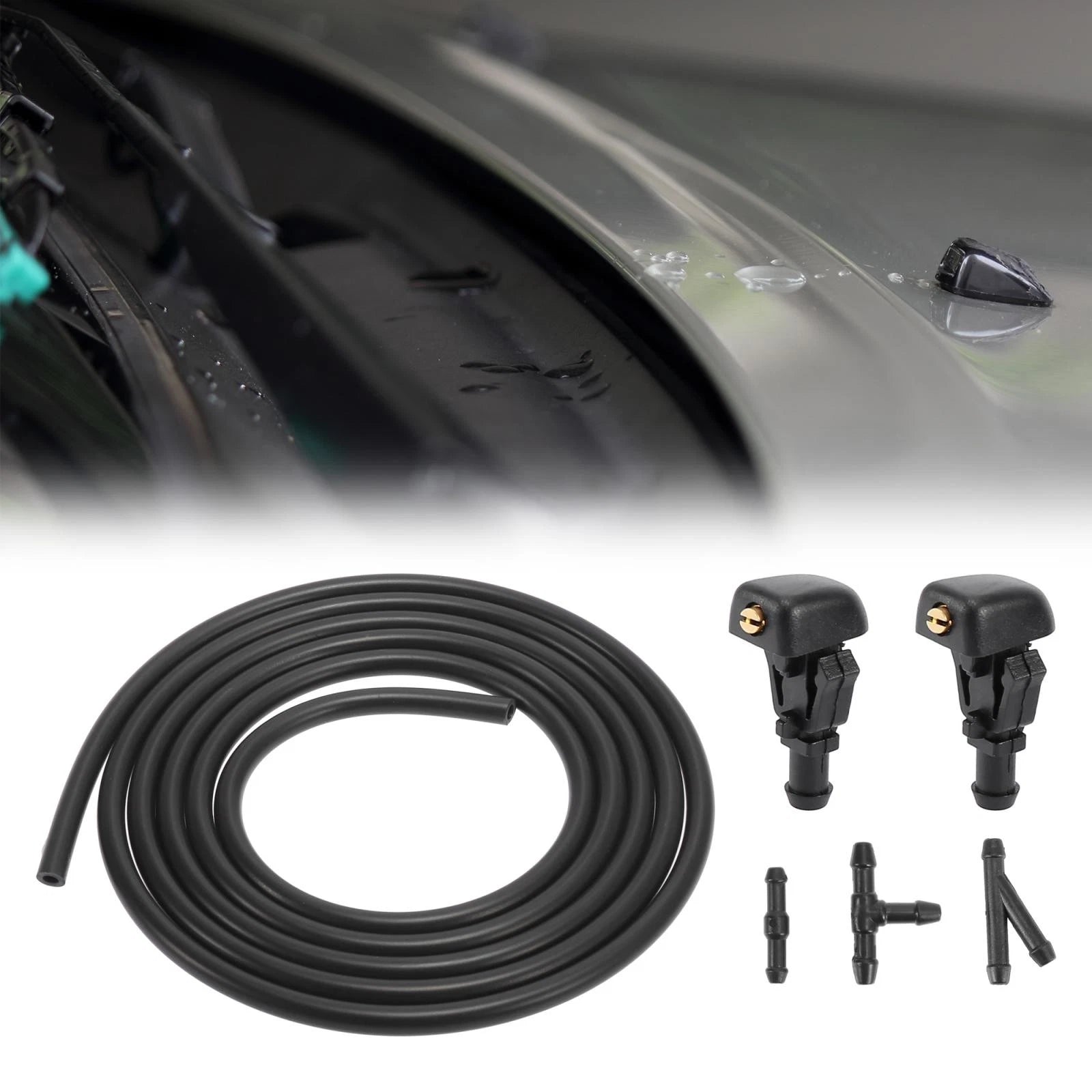Front Windshield Washer Nozzles Kit 28931-7S000 for Nissan Titan (2004–2015)