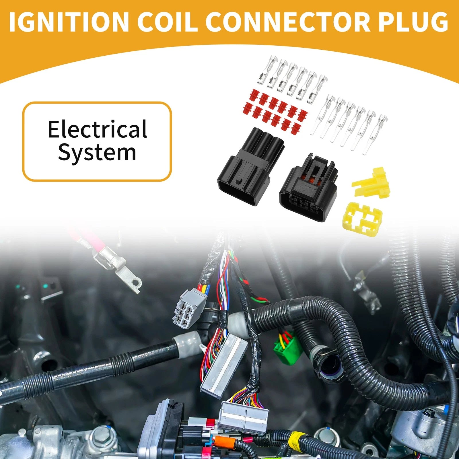 6 Pin Ignition Coil Connector Plug for Ford Mondeo 