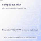 Chrome Wheel Skins 17 Inch Replacement for 2018-2021 Chevrolet Equinox