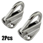 2X 316 Stainless Steel Spring Snap Fending Hook for Marine Hardware