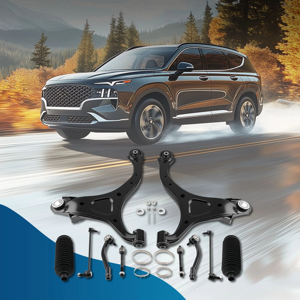 Front Lower Control Arm w/Ball Joint Set of 10 for Hyundai Santa Fe Sorento (2007–2013)