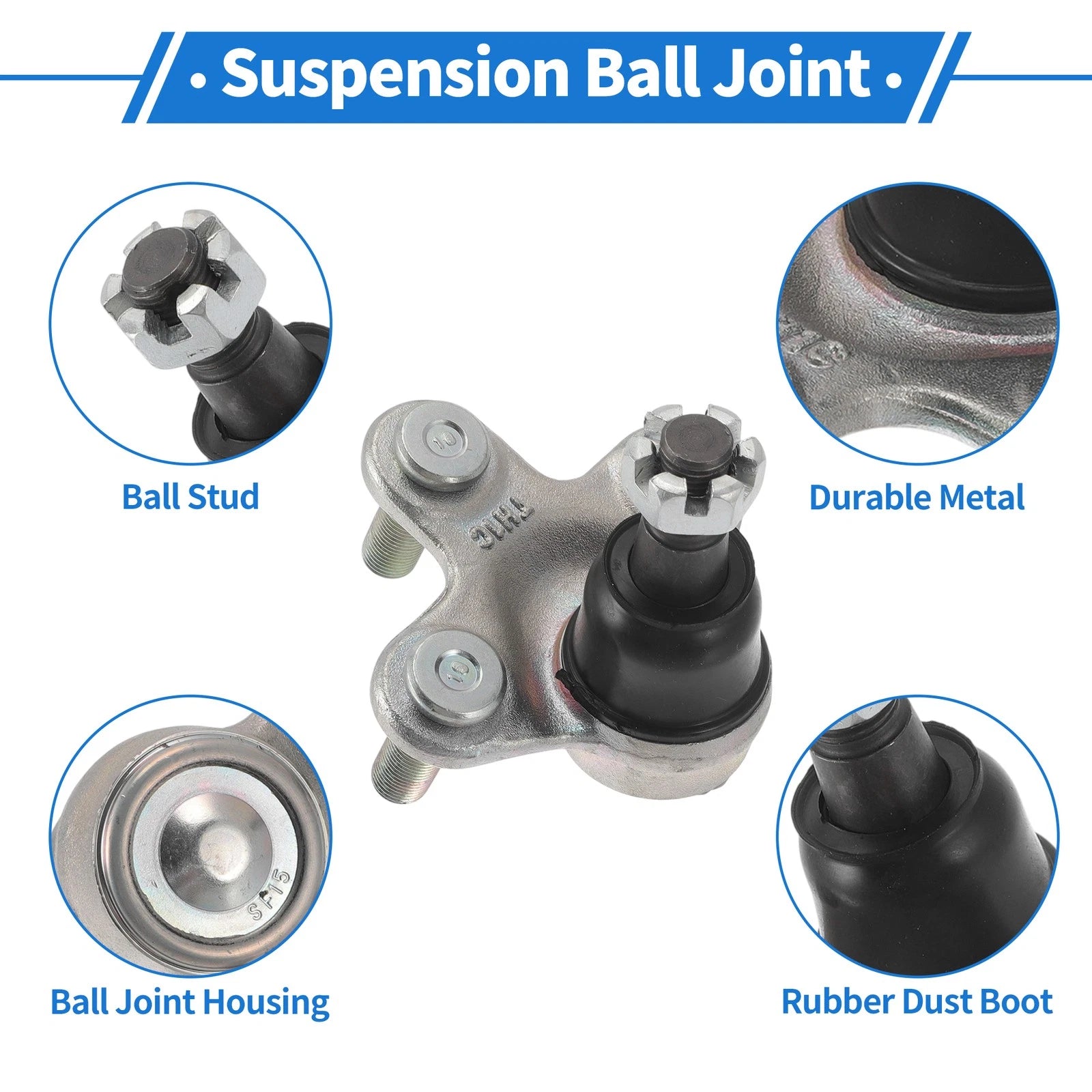 2 Pcs Front Lower Ball Joints for Honda Accord (2017–2022) No.K100424