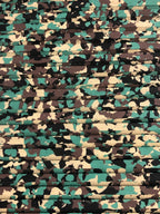 Foam Deck Carpet Sheet for Fishing Jon Boat (40" x 81") - Army Camo