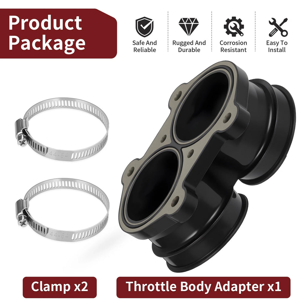 Throttle Body Adapter Boot for Polaris Victory Hammer Kingpin Vegas (2003–2017)