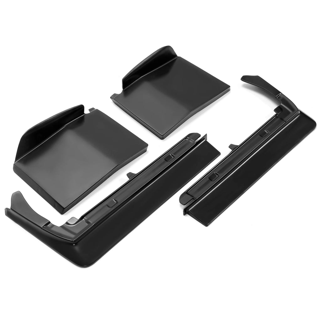 Set of 7 Bumper Fillers for Cadillac Seville (1980–1985) Black Fiberglass