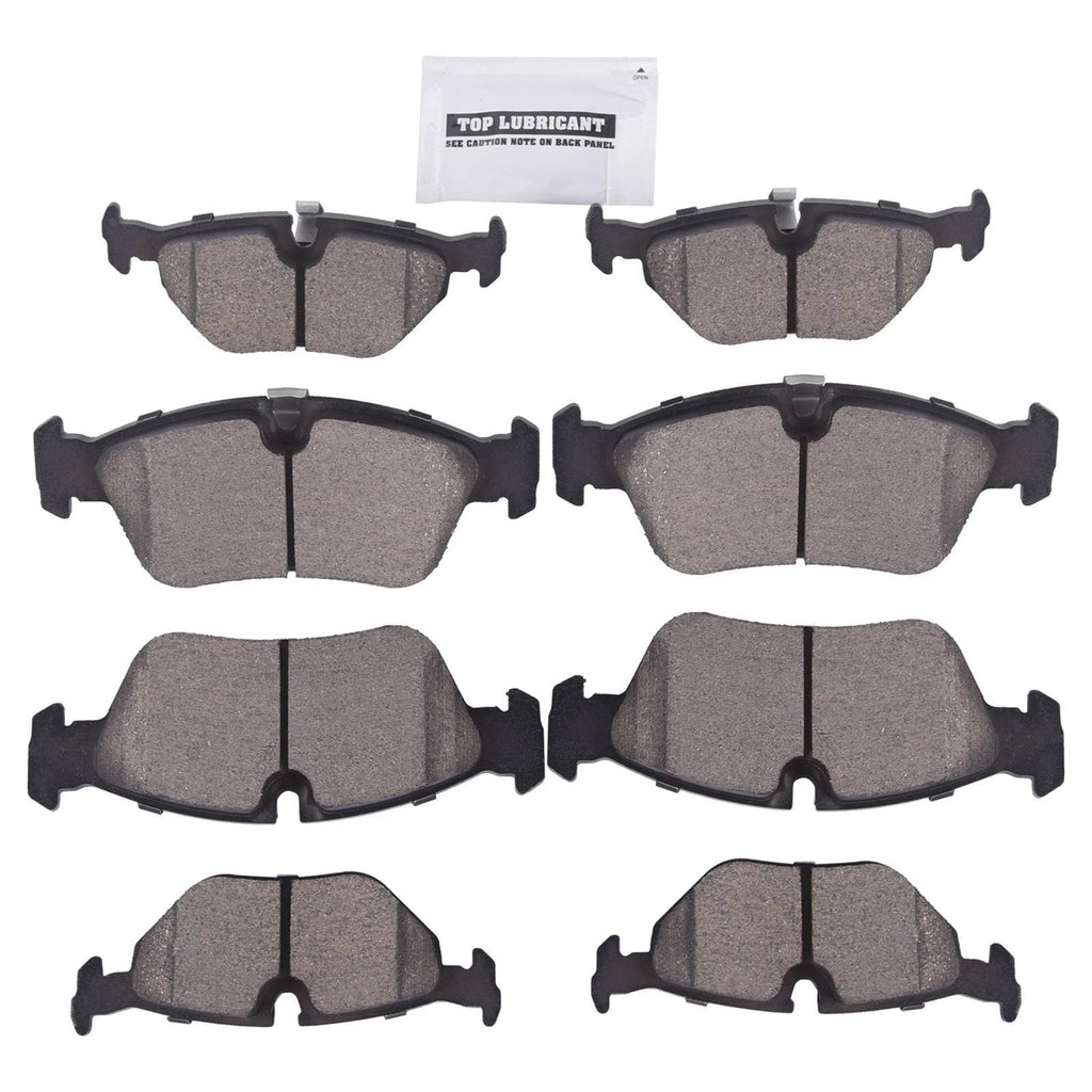 Set of 8 Ceramic Brake Pads for BMW 318ti 323i 325Ci 325i 325xi 328Ci Z4 (1996–2006)
