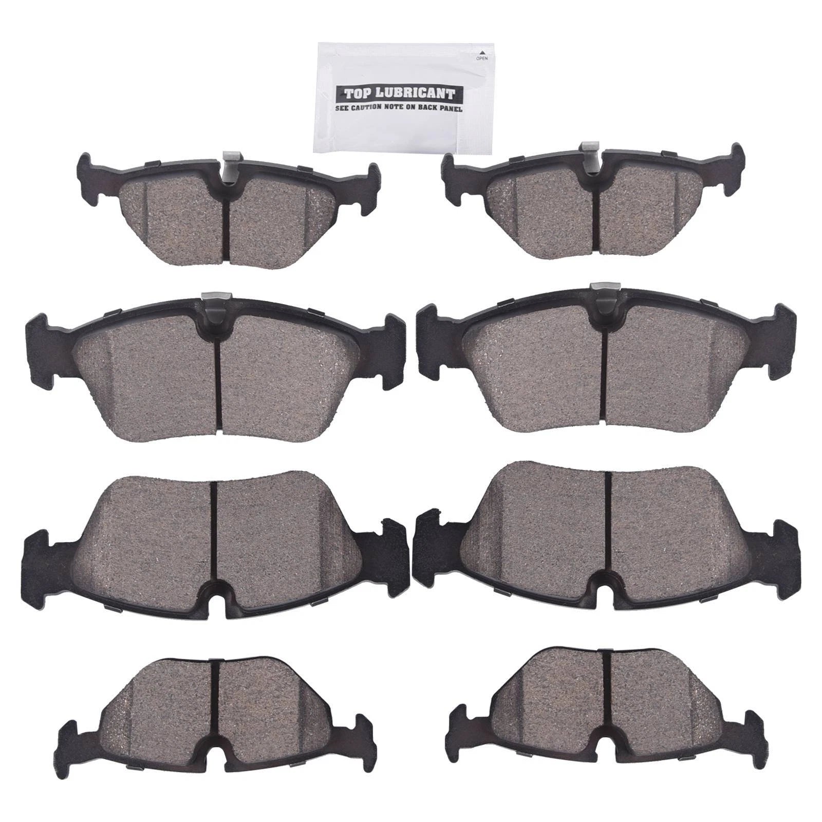 Set of 8 Ceramic Brake Pads for BMW 318ti 323i 325Ci 325i 325xi 328Ci Z4 (1996–2006)