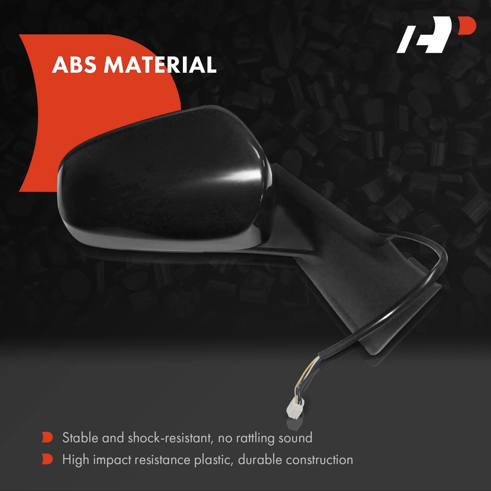 Passenger Power Mirror Manual Fold Heated for Toyota Yaris (2012–2014)